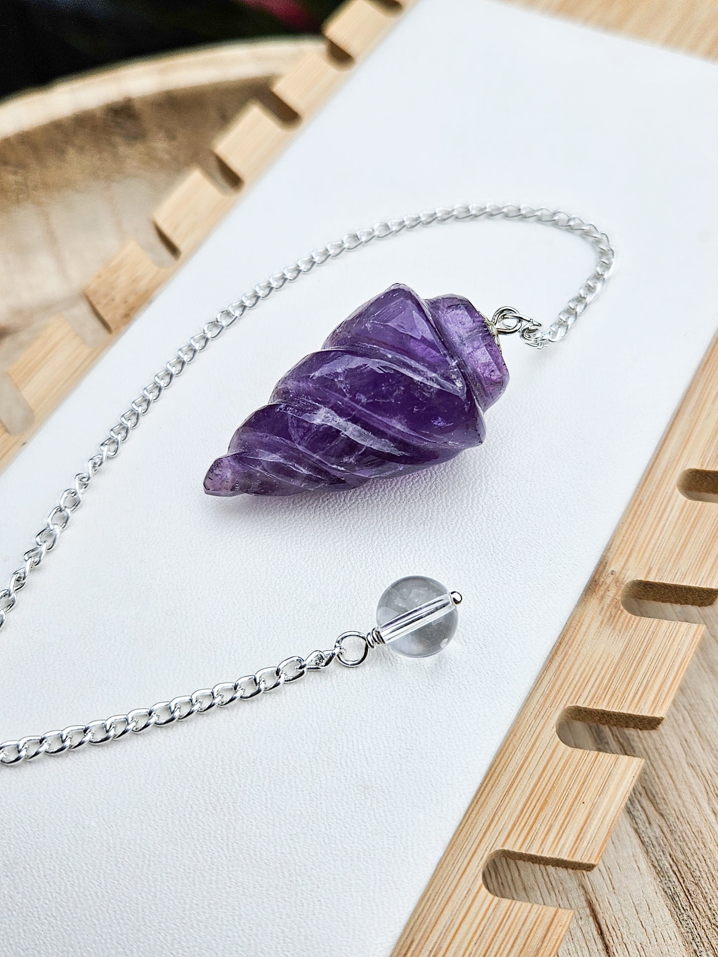 Zero Waste: Amethyst Pendulum