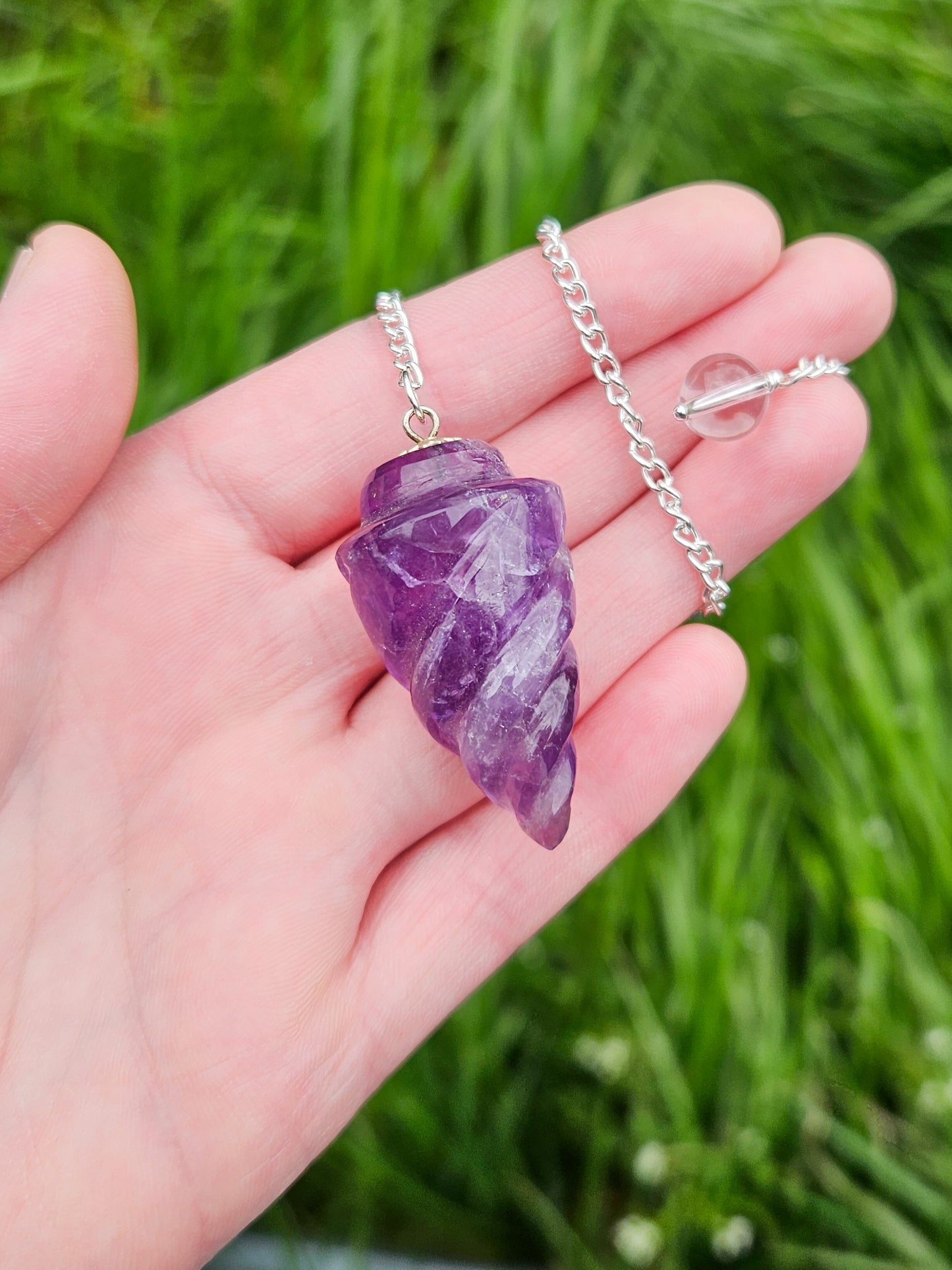 Zero Waste: Amethyst Pendulum
