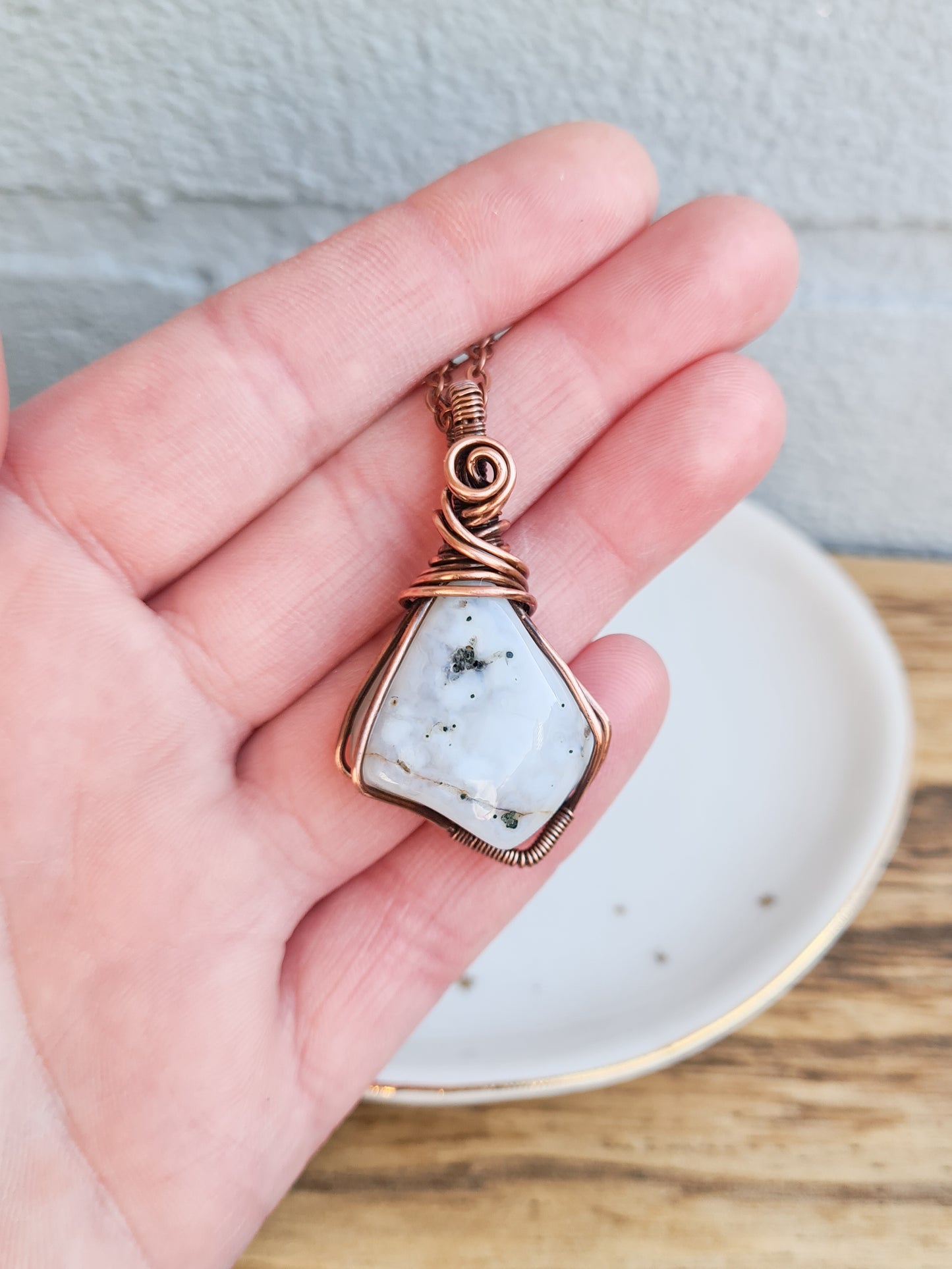 Dendritic Agate Pendant