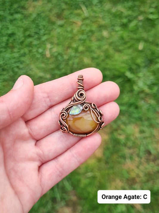 Orange Agate Pumpkin (C)