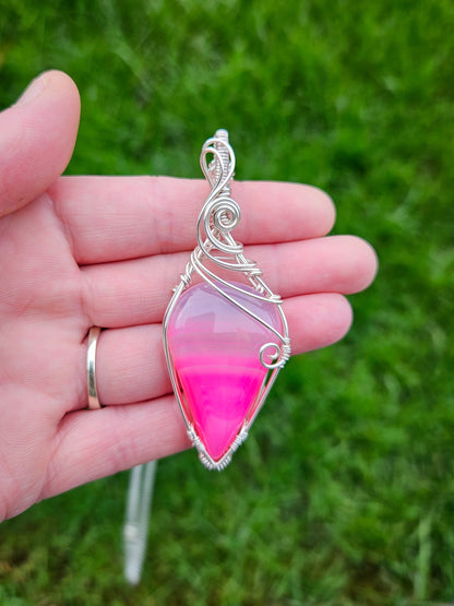 Pink Agate Pendant