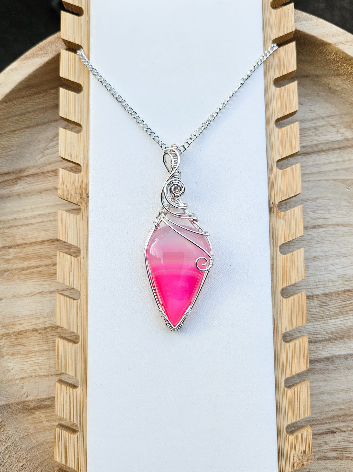 Pink Agate Pendant