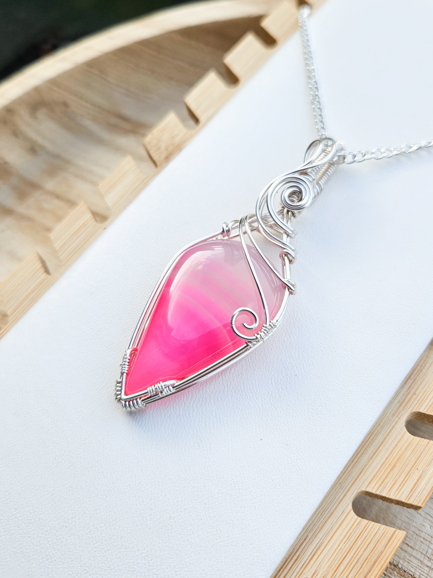 Pink Agate Pendant