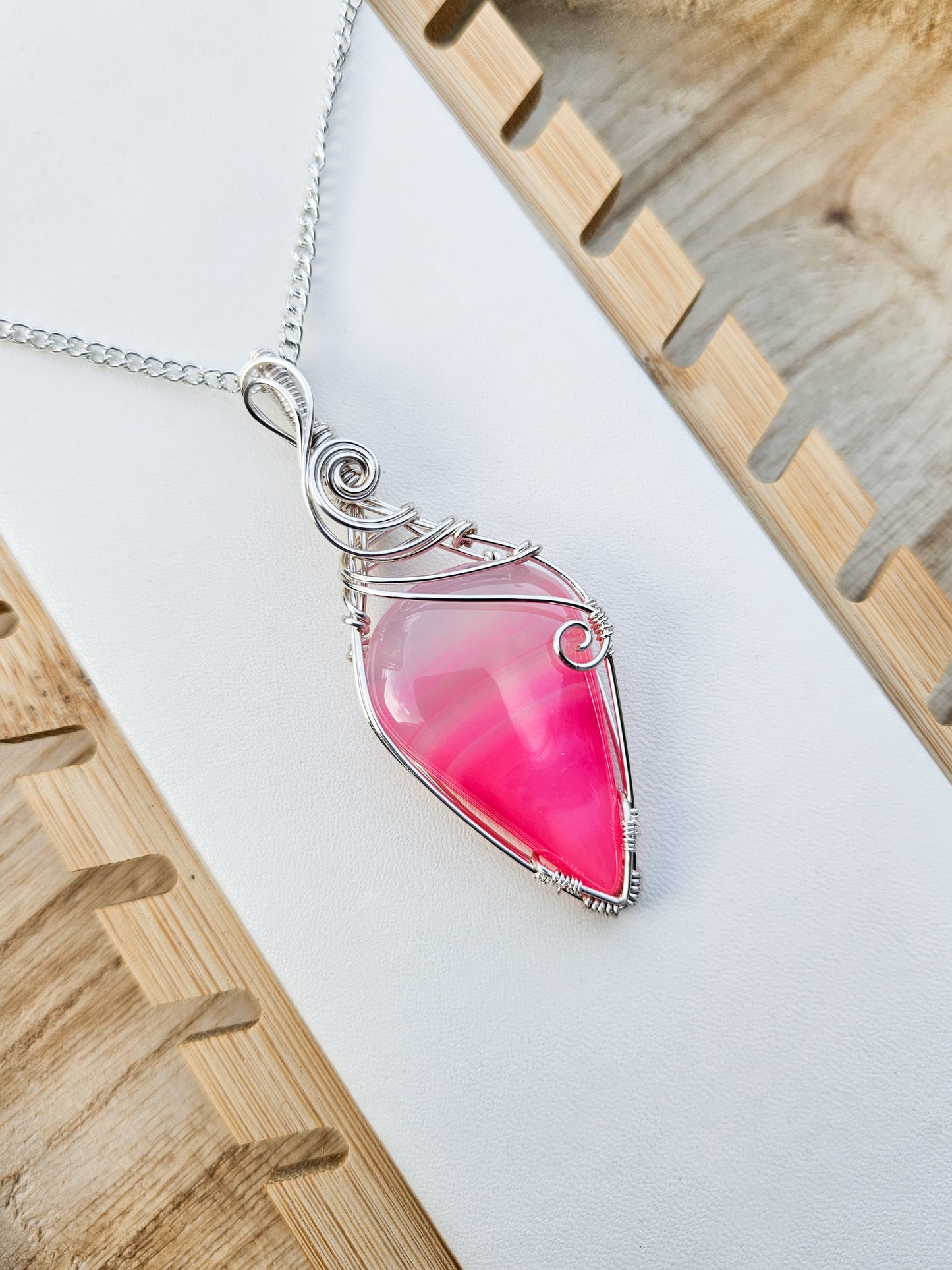 Pink Agate Pendant