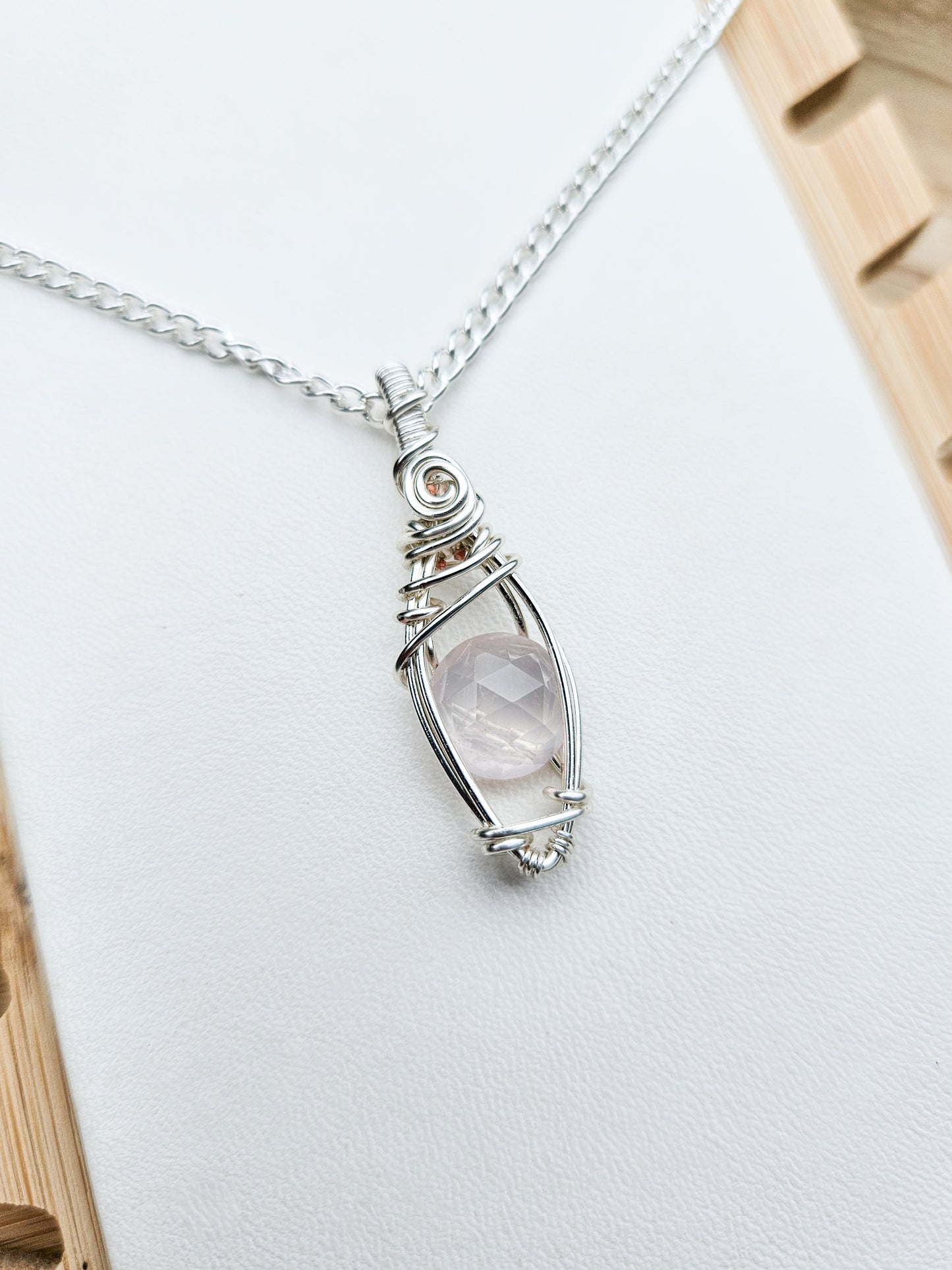 Zero Waste: Rose Quartz Pendant