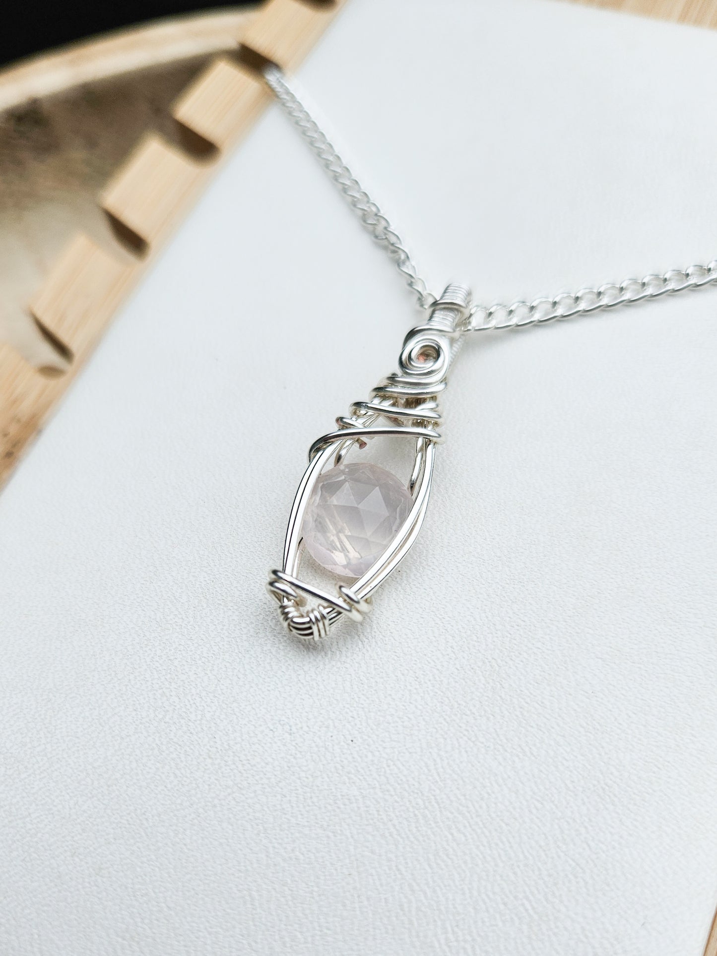 Zero Waste: Rose Quartz Pendant