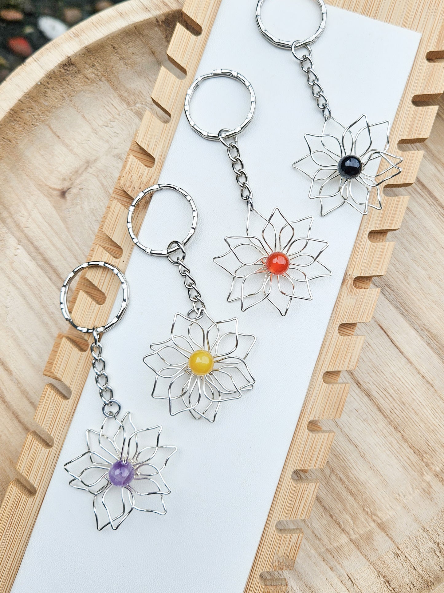 Zero Waste: Flower Keyrings