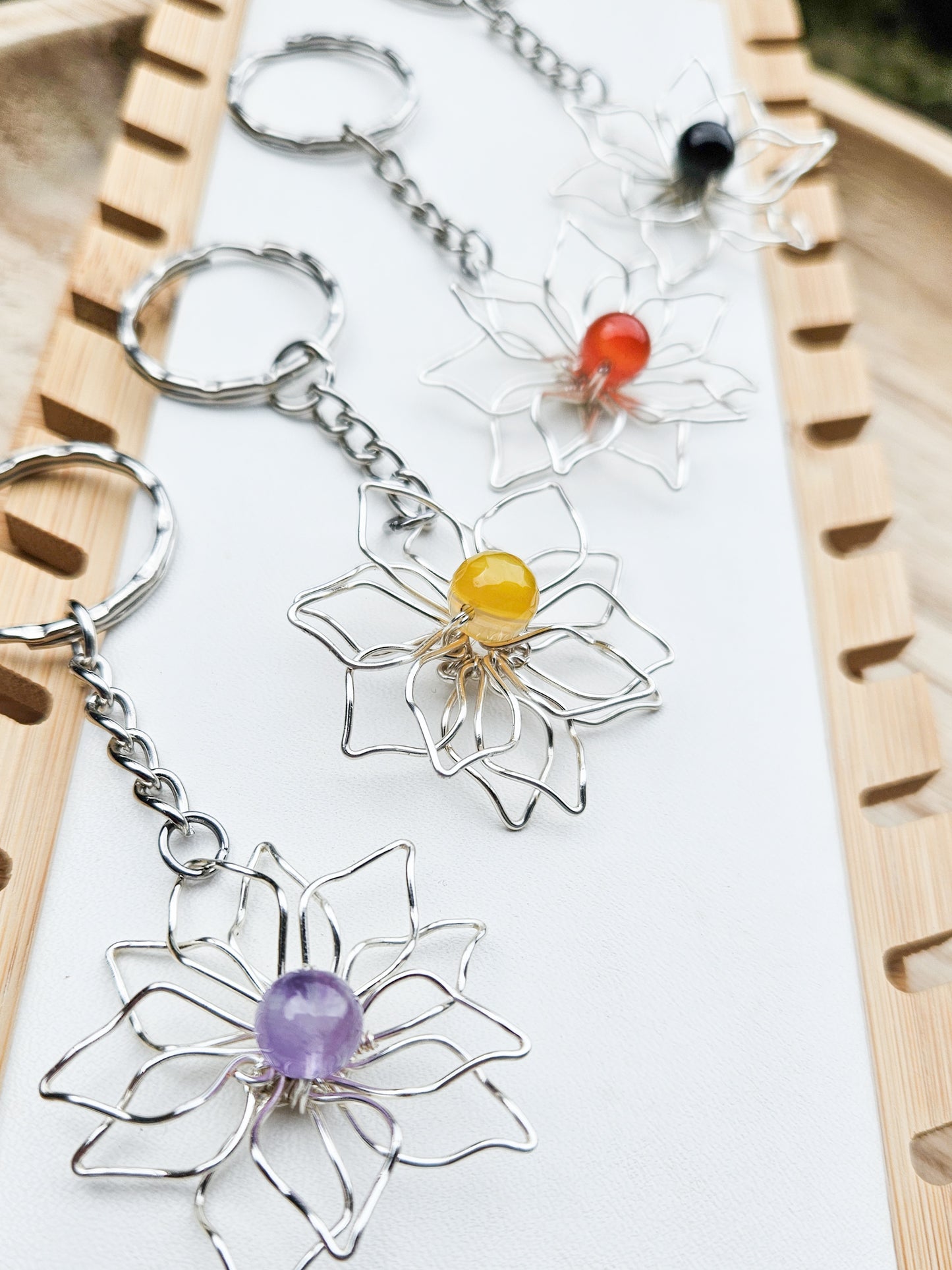 Zero Waste: Flower Keyrings