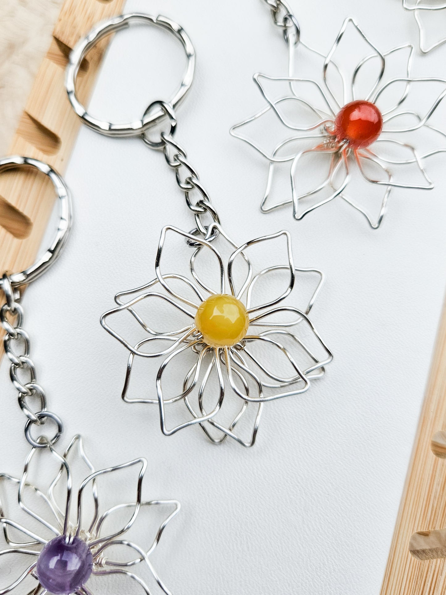 Zero Waste: Flower Keyrings