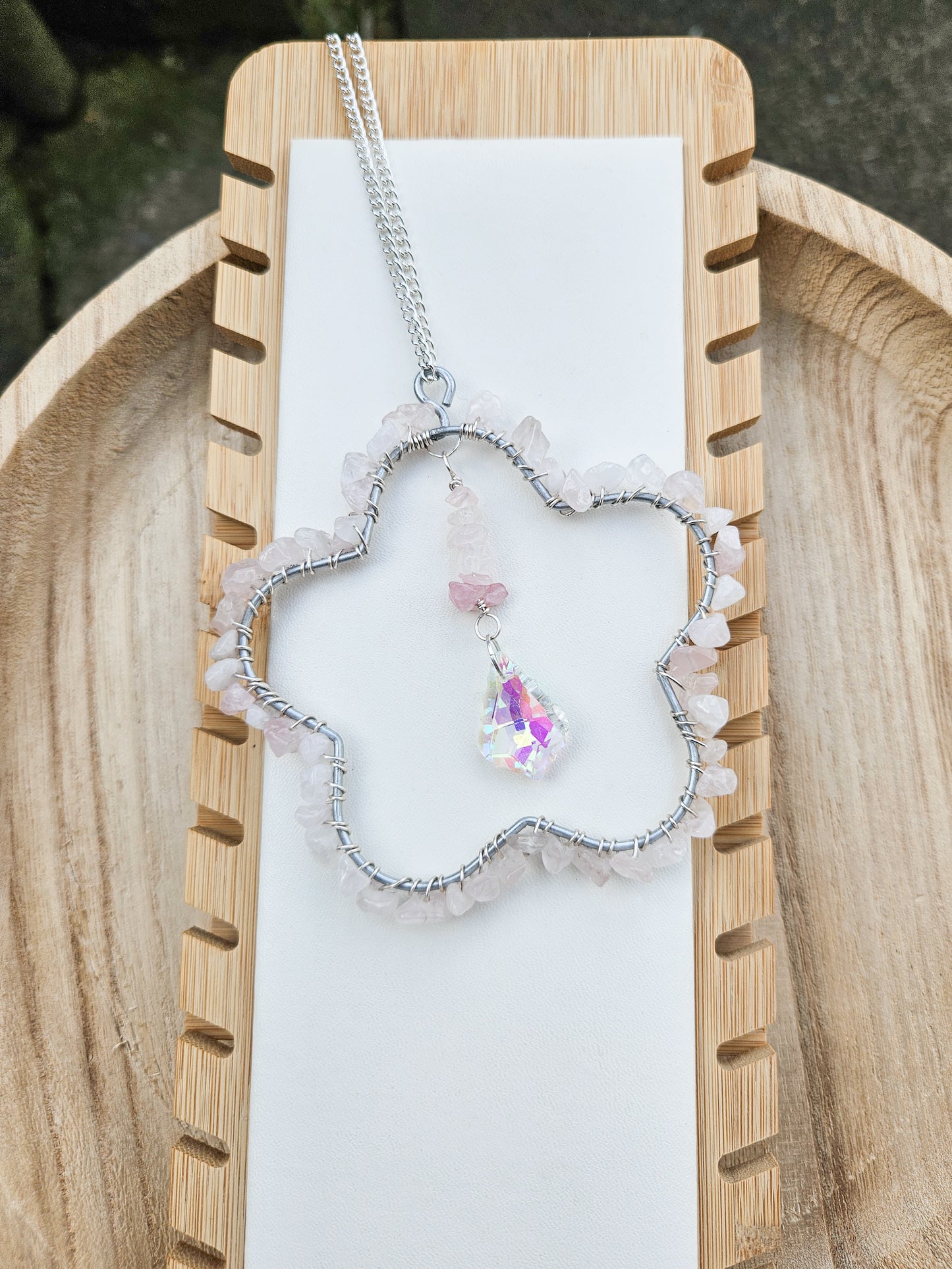 Zero Waste: Rose Quartz Suncatcher