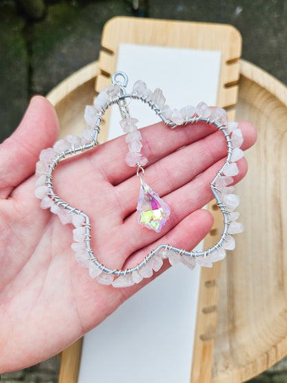 Zero Waste: Rose Quartz Suncatcher