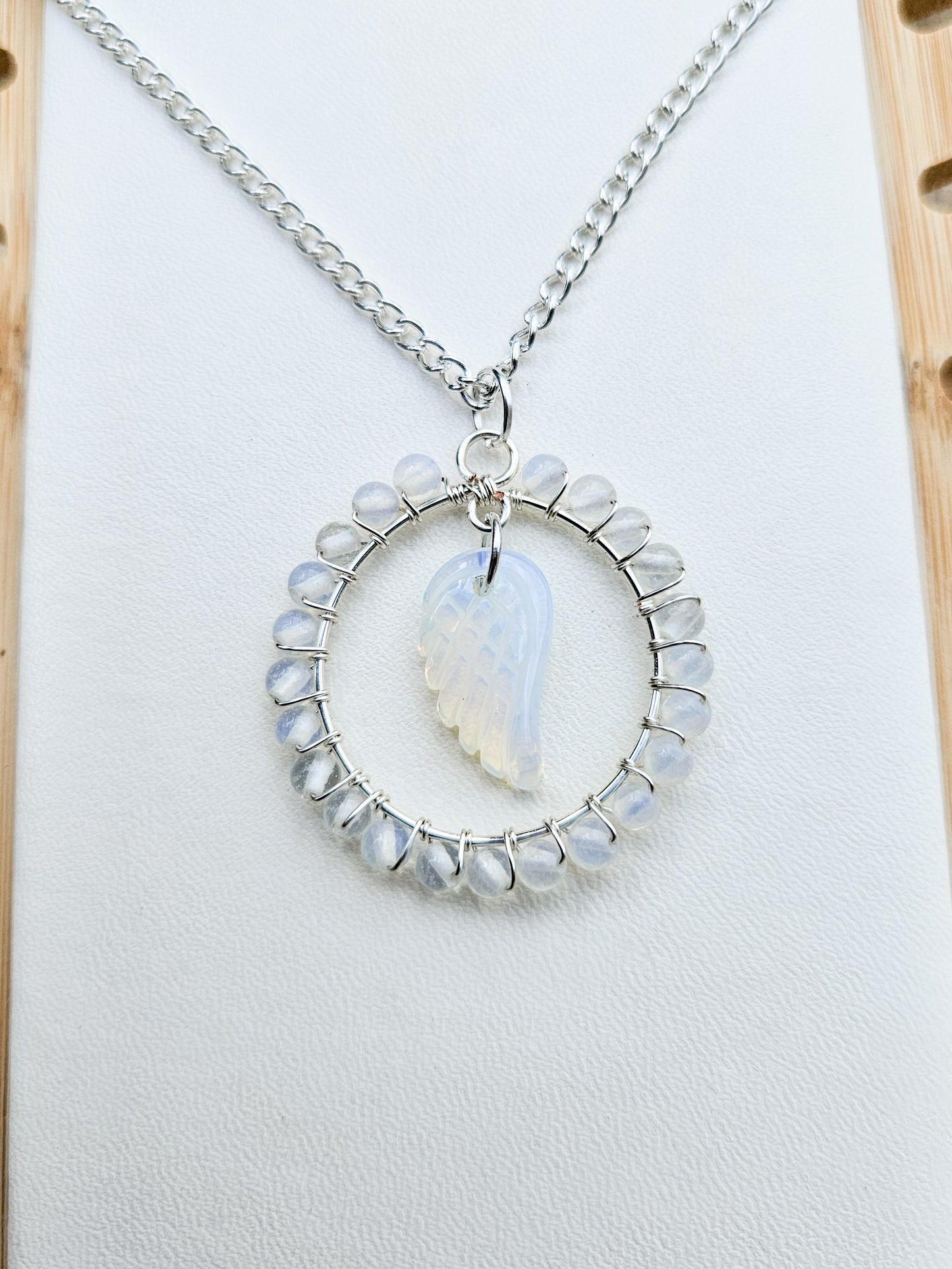 Opalite Angel Wing Pendant