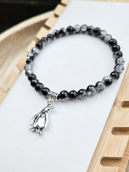 Penguin Charm Stretch Bracelet