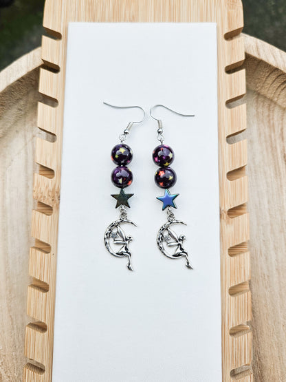 Moon & Stars Fairy Earrings