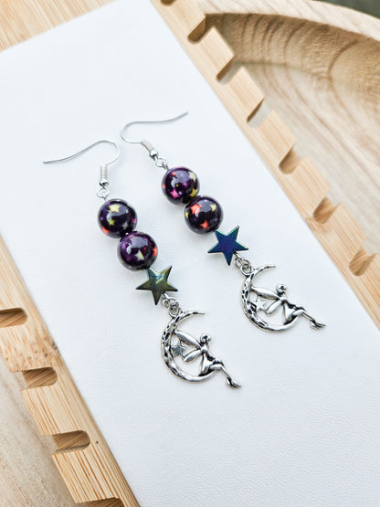 Moon & Stars Fairy Earrings