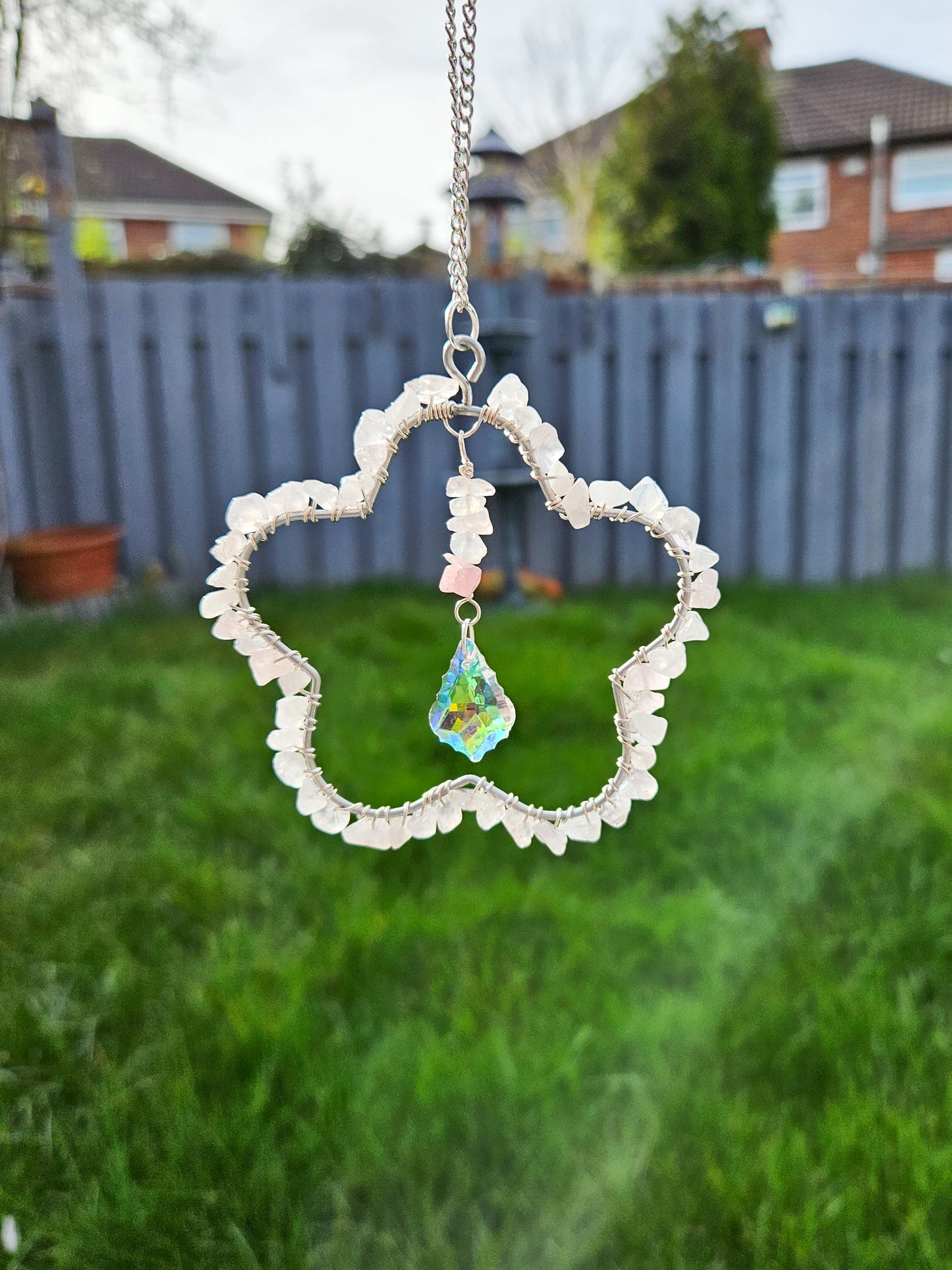 Zero Waste: Rose Quartz Suncatcher