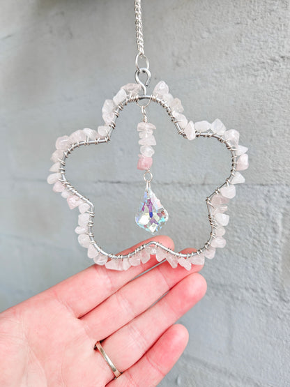 Zero Waste: Rose Quartz Suncatcher