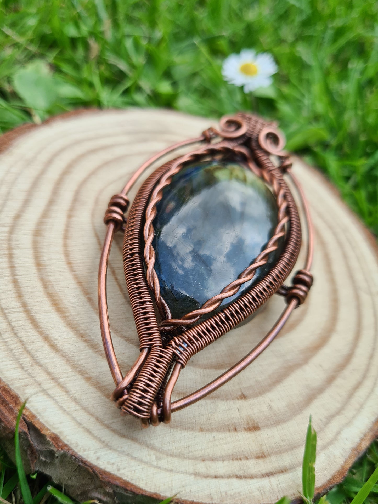 Super Flashy Labradorite Pendant