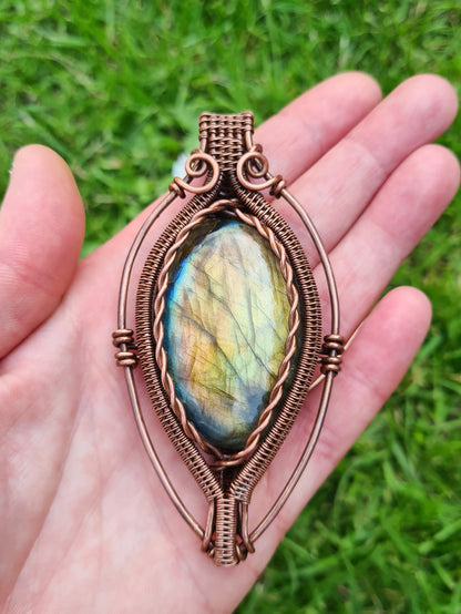 Super Flashy Labradorite Pendant