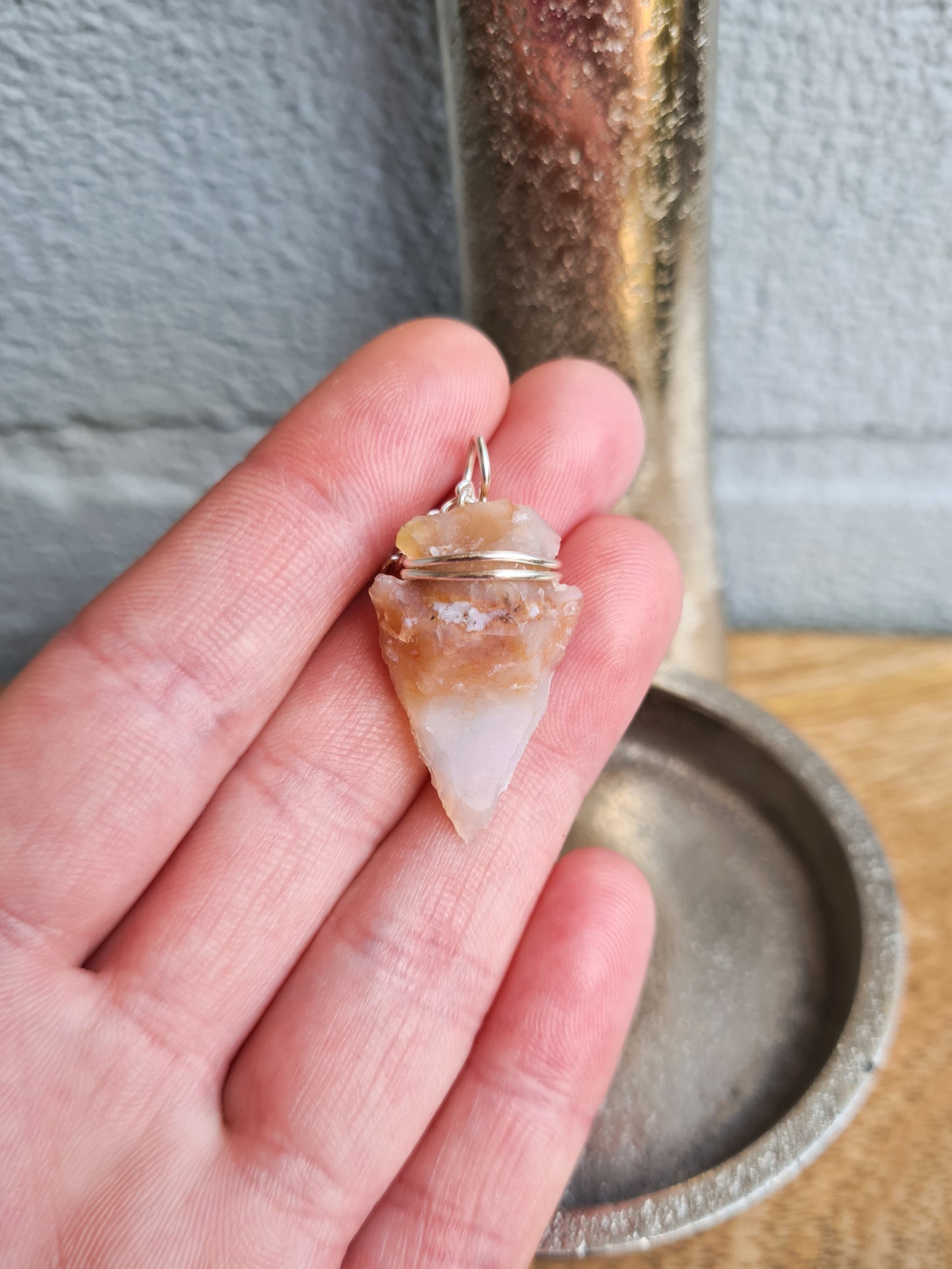 Jasper Arrowhead Pendant