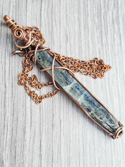 3 in 1 Kyanite Hanger, Pendant & Altar Tile