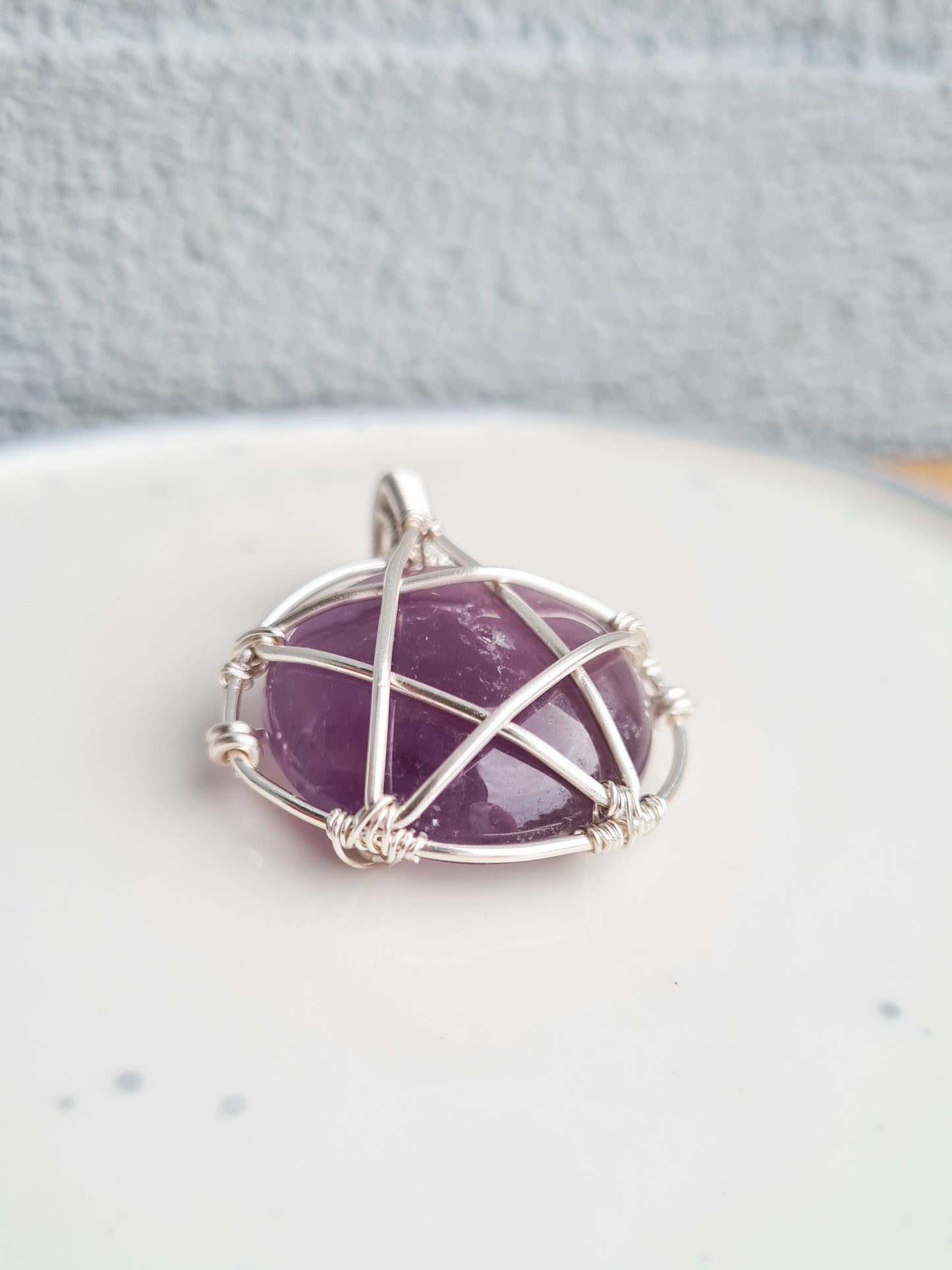 Amethyst Pentacle Pendant