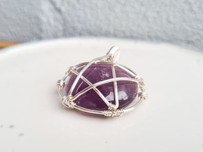 Amethyst Pentacle Pendant