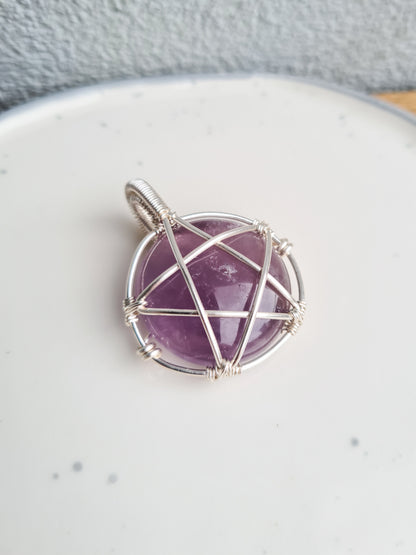 Amethyst Pentacle Pendant