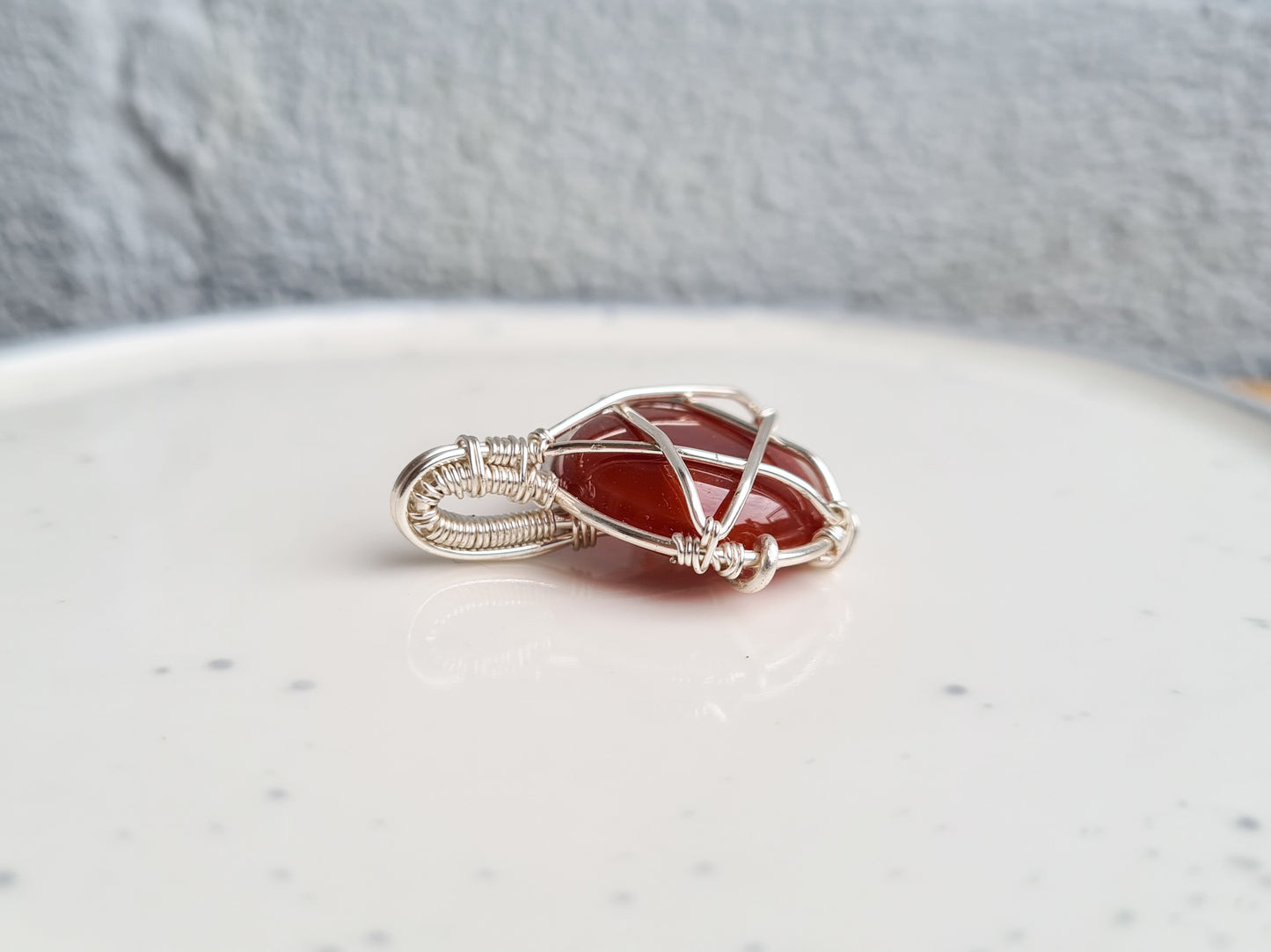 Carnelian Pentacle Pendant