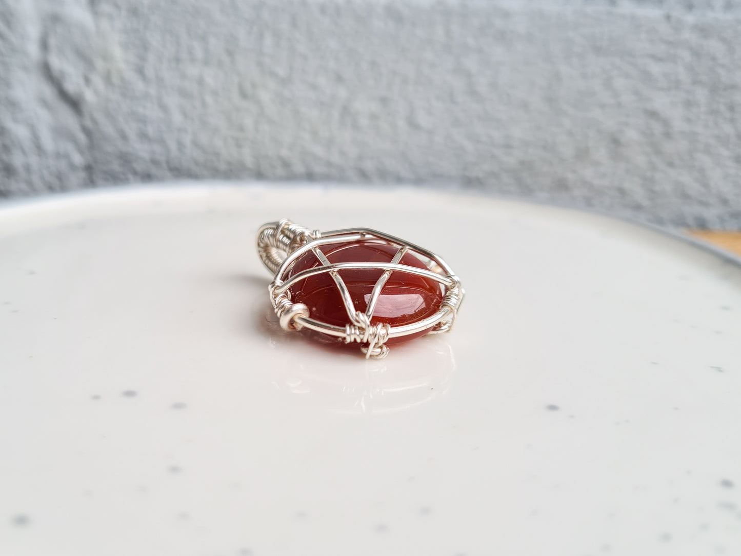 Carnelian Pentacle Pendant