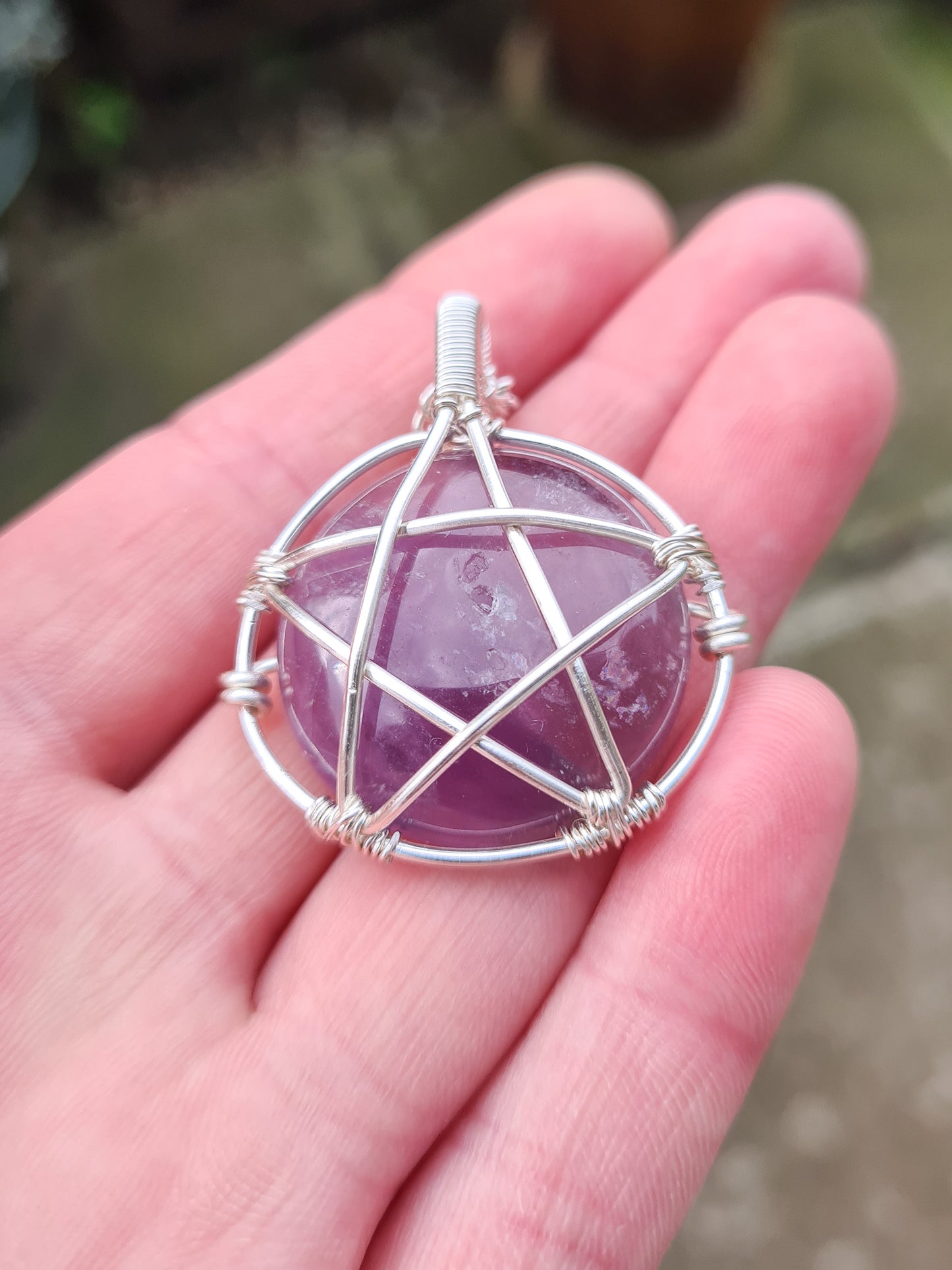 Amethyst Pentacle Pendant