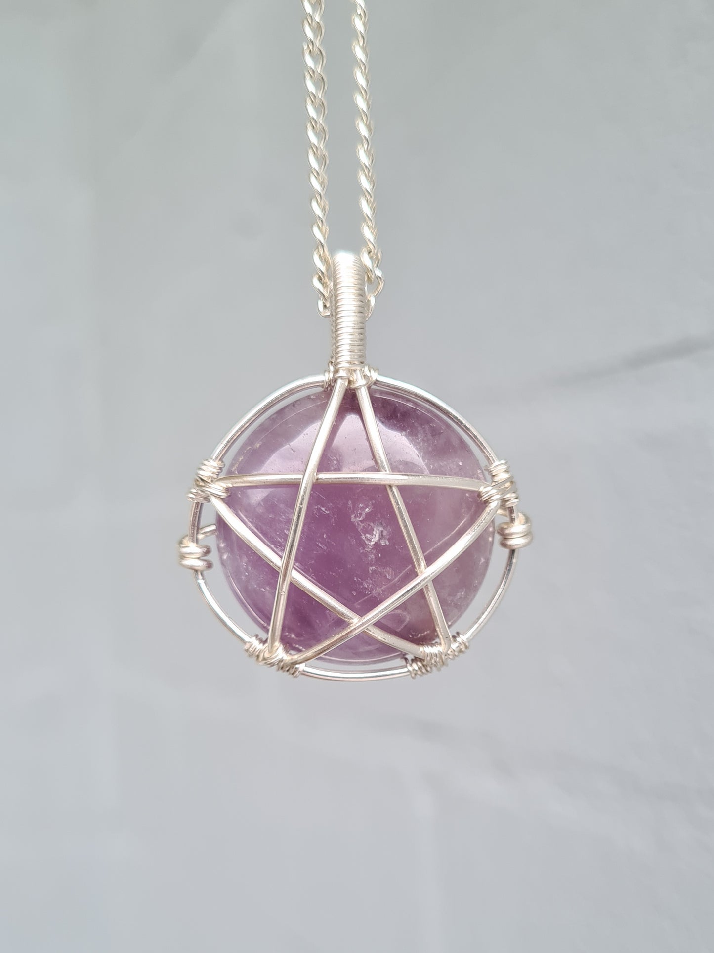 Amethyst Pentacle Pendant