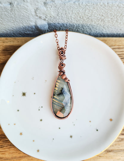 Golden Labradorite Pendant