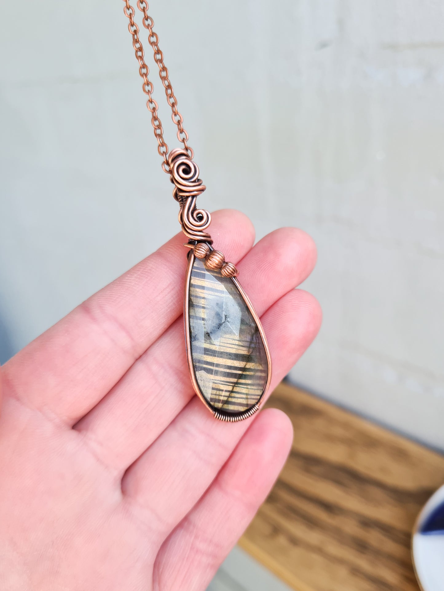 Golden Labradorite Pendant