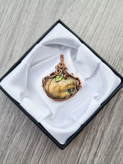 Collectors Edition Golden Labradorite Pumpkin