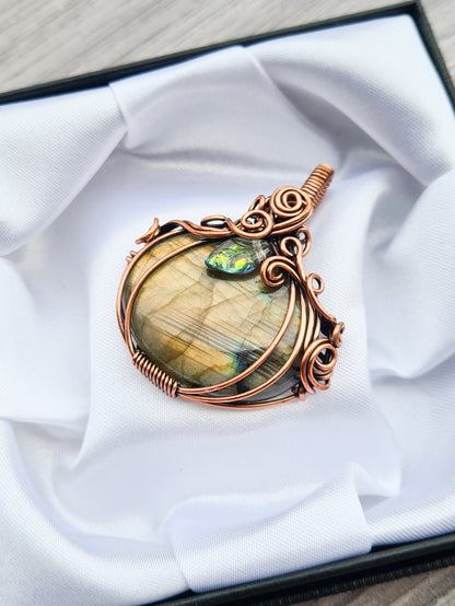 Collectors Edition Golden Labradorite Pumpkin