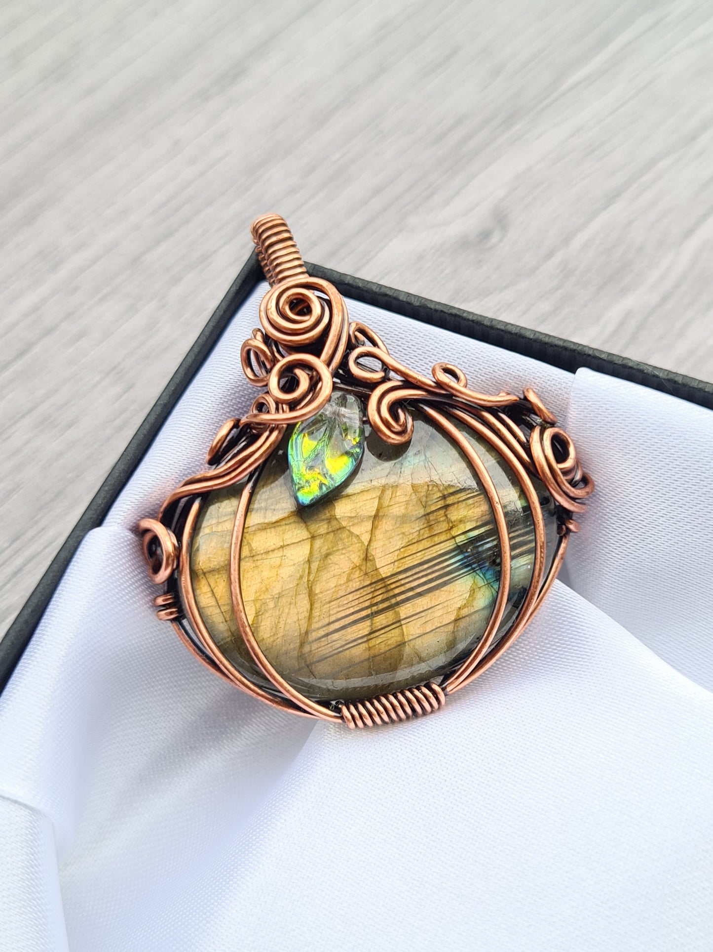 Collectors Edition Golden Labradorite Pumpkin