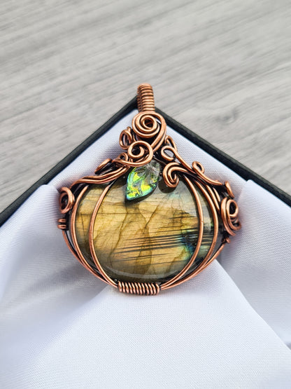 Collectors Edition Golden Labradorite Pumpkin