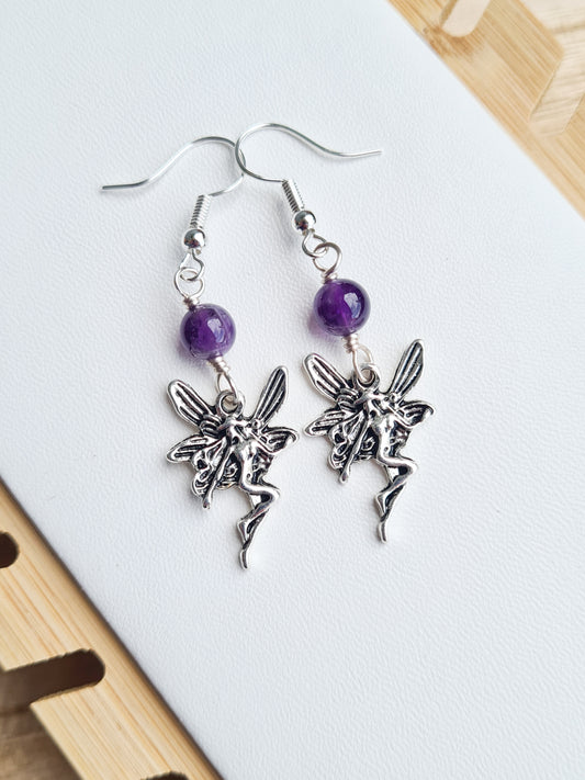 Amethyst Fairy Earrings