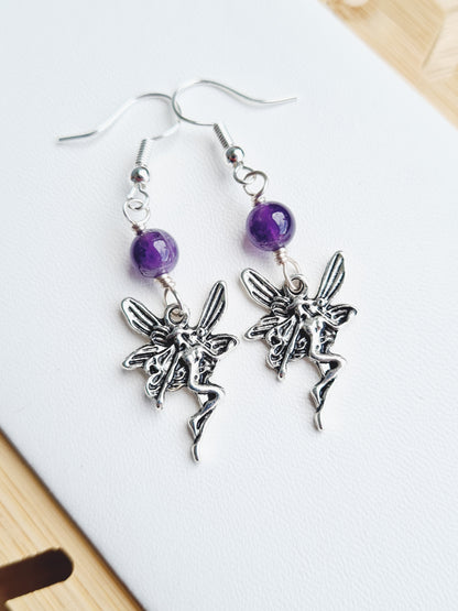 Amethyst Fairy Earrings