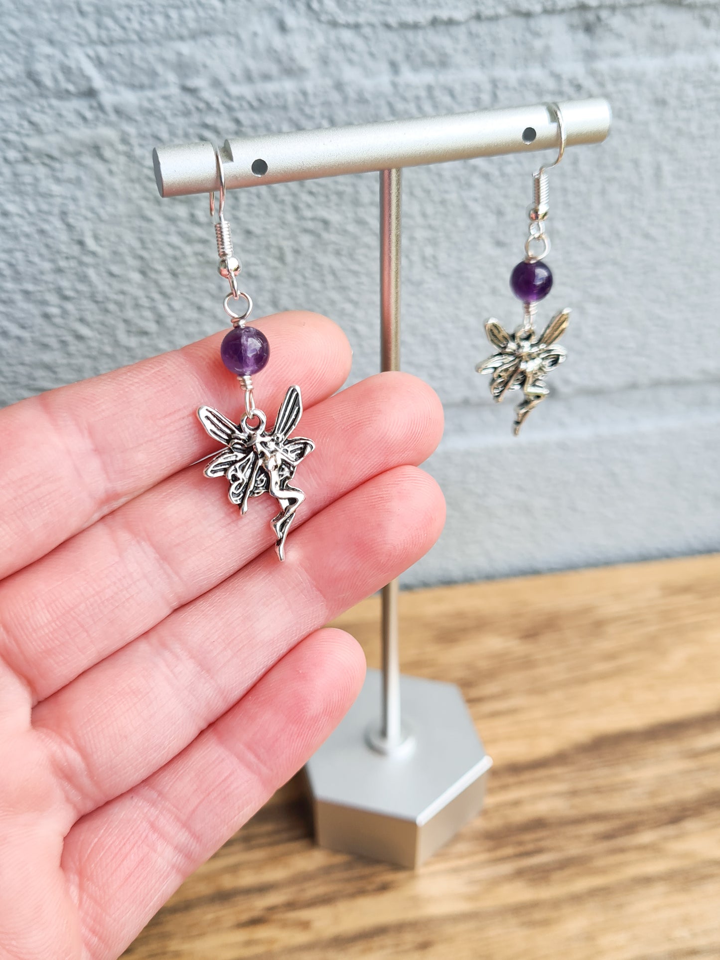 Amethyst Fairy Earrings