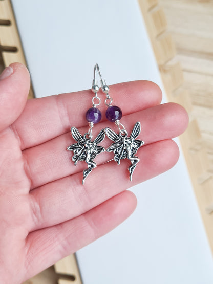 Amethyst Fairy Earrings