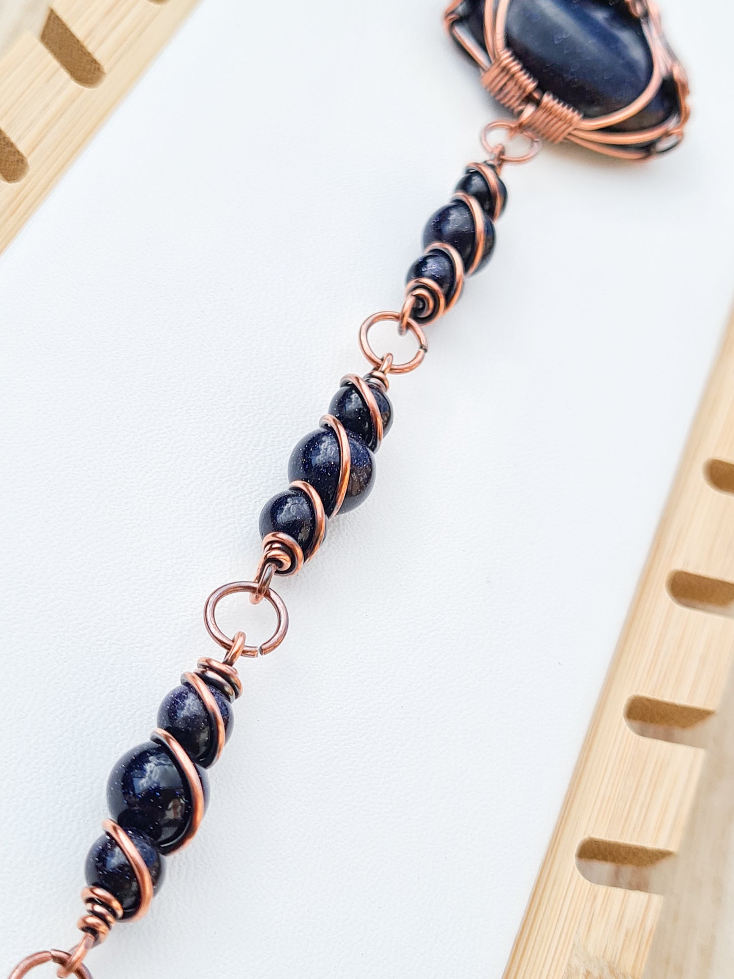 Blue Goldstone Pumpkin Hanger